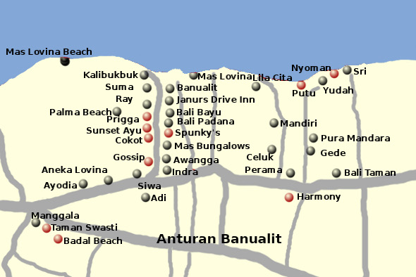 Tourist Map of Anturan and Banualit Area Anturan and Banualit Tourist Map
